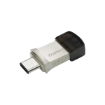 Transcend Jetflash 890 128GB USB 3.2 Gen 1 Type-a Type-c Black And Silver Flash Drive
