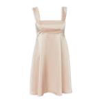 Dusty Pink Satin Babydoll MINI Dress