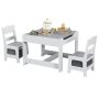 Costzon Kids Table And Chair Set 3 In 1 Wooden Activity Table With Storage Drawer Detachable Tabletop For Children Drawing Reading Art Craft Playro