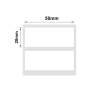 NB200 - - B1 / B21 / B3S / B4 - 50X20MM - 320 White Labels