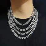Fashion Stainless Steel Necklace For Men Chain Necklace Men's Accessories