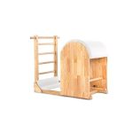 Swacch Wooden Pilates Ladder Barrel Vintage Spine Corrector Equipment For Home Studio Pilates Machine For Beginner Workouts Whit