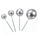Silver Mixed Decorative Balls Pack Of 9