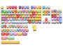 Cute Pbt Keycaps 129 Key Cap Set-rainbow Gummy Bear Keycap Set