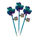 - Novelty Push Pop Spinner Pen - Blue 3 Pack