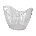 Bar Butler - Wine Bucket Oval Clear Ps Plastic - 7L - 357 X 263 X 260MM