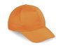 5 Panel Structured Peak Cap Orange