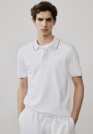 Slim Fit Cotton Polo Shirt - White