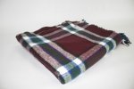 Irug Aranda Blanket Maroon green Check