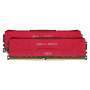 Ballistix 64GBKIT 2X32GB DDR4 3200MHZ Desktop Gaming Memory - Red
