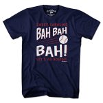 Chowdaheadz Sweet Caroline Bah Bah Bah Baseball T-Shirt - Unisex Vintage Tee Soft Cotton Blend Blue
