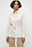Polo Gina Long Sleeve Pin Stripe Relaxed Shirt - Stone