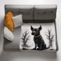 Happy The Dog Light Weight Fleece Blanket By Nathan Pieterse