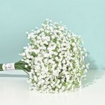 3PCS Baby's Breath Artificial Flowers - Lifelike & Soft Plastic Gypsophila Bouquets For Wedding And Engagement Decor - Versatile