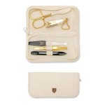 3 Swords Manicure Set Ostrich Beige