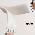 12 Pairs Acrylic Interlocking Tape Strips - Damage-free Picture Hanging Strips With Strong Adhesive No Tools Required Removable