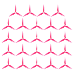 24PCS 51466 V2 Fpv Propeller 5INCH 3 Blade Propeller Pink