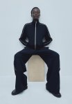 Piping-detail Track Pants - Navy Blue
