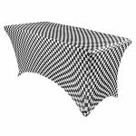 Your Chair Covers Rectangular Spandex Table Covers 6FT Fitted Tablecloth Wedding Event Patio Decorations Elastic Fabric Stretch