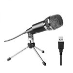 Fifine K668 Uni-directional USB Condensor Microphone With Tripod – Black