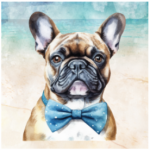 Fabric Paint Panel French Bulldog