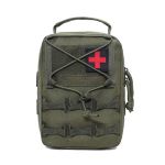 Portable Outdoor Military First Aid Kit Travel Tactical Waist Bag - Green
