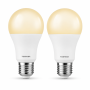 Toshiba E27 A60 LED Light Bulb 12W Cool White/neutral 4000K - 2 Pack