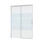 Shower Door Single Slider Remix Chrome With Privacy Glass 140X195CM