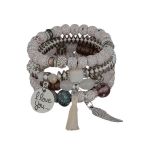 4-PIECE Bohemian Winged Tassel Beaded Bracelets For Women