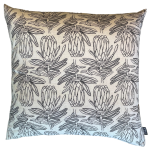 Small Line Protea Black Scatter Cover