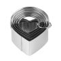5 Pieces Assorted Heart-shaped Cookie Cutter Set With Handle