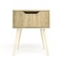 Bam Scandinavian One Drawer Night Stand - 400 - Alegria