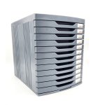 Penflex Tidy Tower 12DRAW GREY-030053