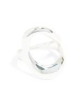 Silver Plated Open Triangle Ring - M l