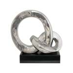 Silver Decorative Ceramic Rings