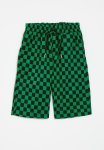 PoP Candy Checker Board Shorts - Green & Black