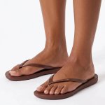 Wave Sandals - Brown Patent - 8