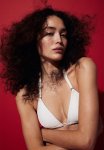Push-up Triangle Bikini Top - White