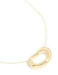 Goldair Gold Plated Open Organic Oval Pendant Necklace