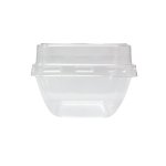 Clear Square Dessert Tub & Lid 5.5CM X 3.5CM X 3.1CM Pack Of 10