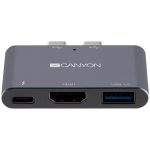 Canyon Hub DS-1 3IN1 Thunderbolt 3 Space Grey CNS-TDS01DG