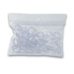 Fashion Hair Plastic Clear Beads MINI Pack - Small
