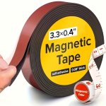Magnetic Tape 3.3 Feet Magnet Tape Roll 2 5" Wide X 3.3 Ft Long X 1MM 1.5MM 2MM Thick With Strong Adhesive Backing Perfect For