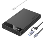 000410K Usb-a C 3.0 Male 3.5 2.5 Sata III 6GBPS Hdd ssd Enclosure With Supporting Uasp S.m.a.r.t Trim Protocol And Included 20