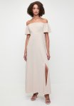 Bardot Fit & Flare Maxi Dress With Shirring Back - Neutral