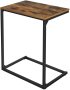 Lifespace Rustic Industrial C Shape Sofa Side Table