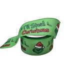 Grinch Ribbon 9.1M 6.3CM - I'll Steal Christmas