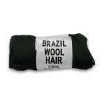 Brazilian Wool Hair 100% Acrylic Black 80G