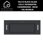Falco Black Glass Fully Integrated Cookerhood - 90CM FAL-90-BIG-B