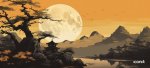 Moonlit Serenity Full Desk XL Coverage Gaming And Office Mouse Pad